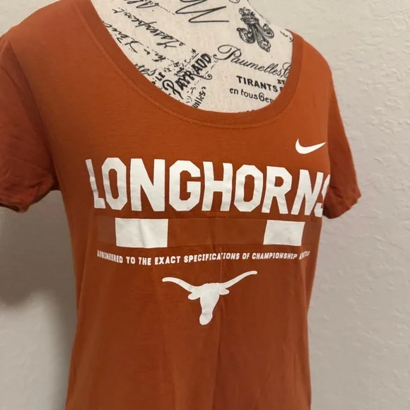 Nike Texas Longhorns T-Shirt Women’s Size Small Burnt Orange Athletic Tee - Picture 6 of 13